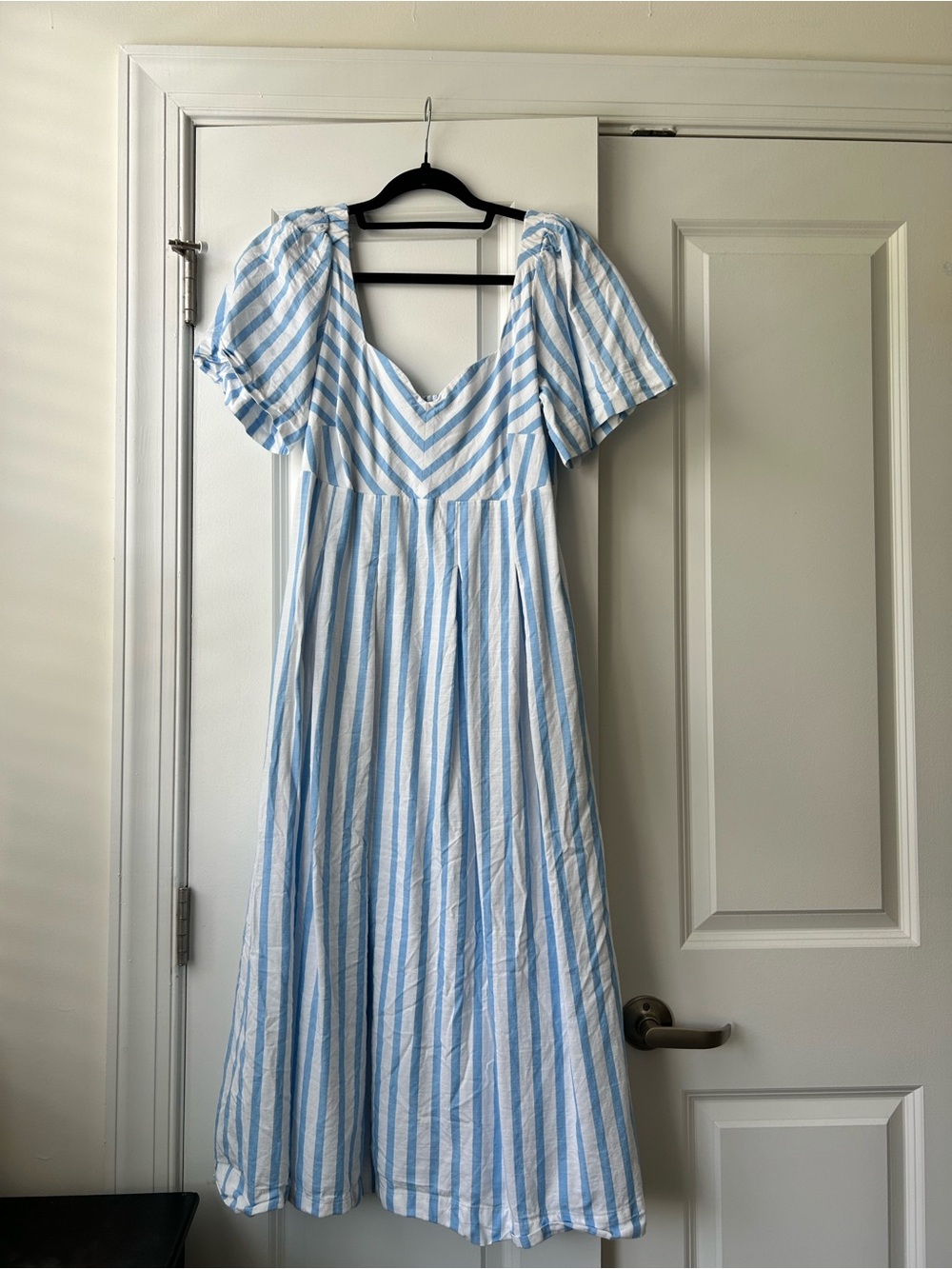 a new day Blue and White Striped Maxi Dress